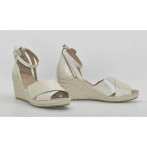 B0 GENTLE SOULS KENNETH COLE Charli Ankle Strap Espadrille Wedge Sandals Sz 9.5